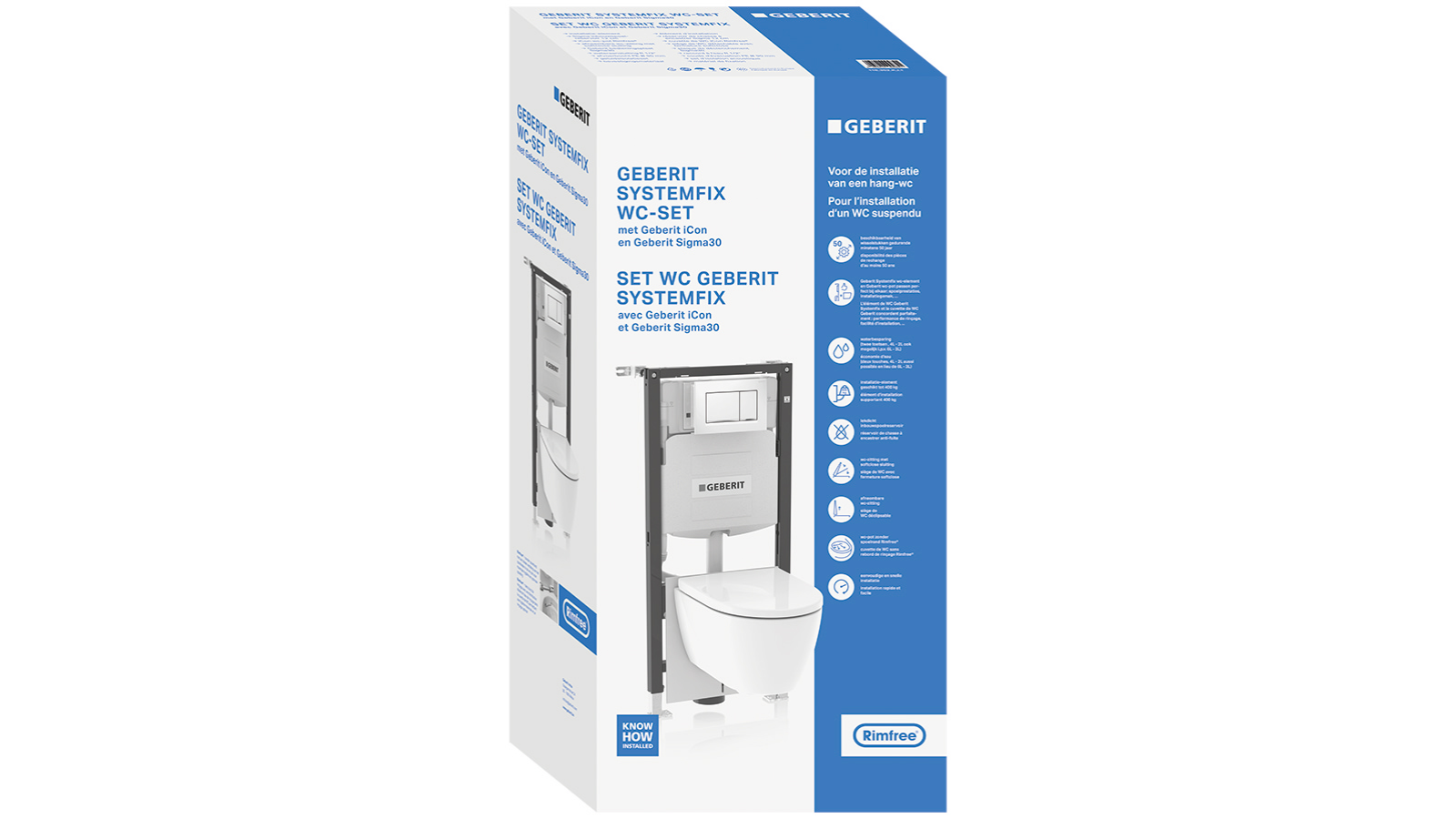 Geberit Systemfix wc-set Geberit Systemfix wc-set