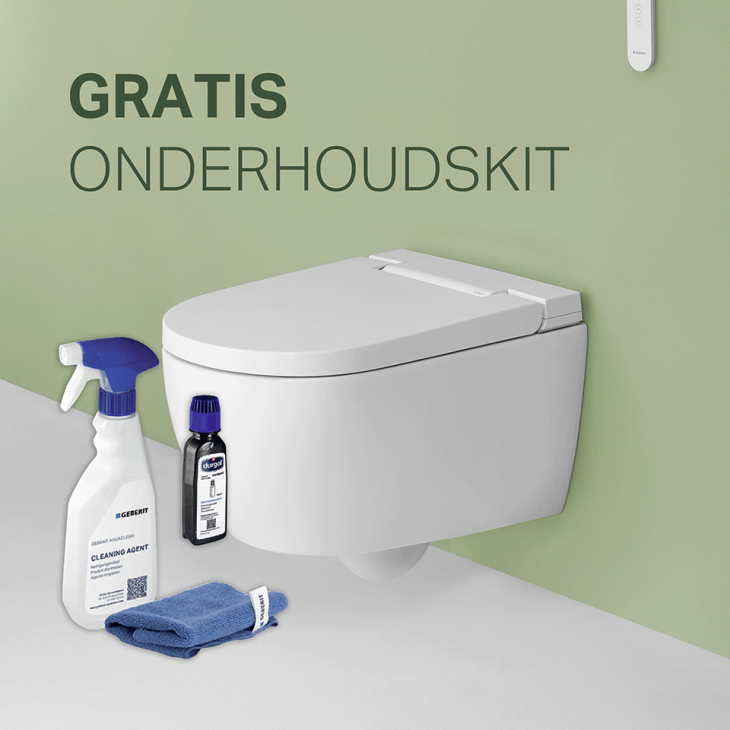 Geberit AquaClean Alba promotie Geberit AquaClean Alba promotie