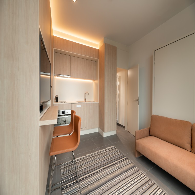 Projet BAO Living - studio à Anvers (© BAO Living) Projet BAO Living - studio à Anvers (© BAO Living)