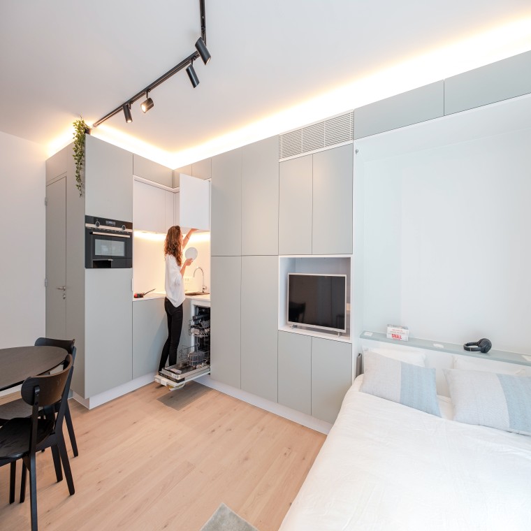 Projet BAO Living - studio à Anvers (© BAO Living) Projet BAO Living - studio à Anvers (© BAO Living)