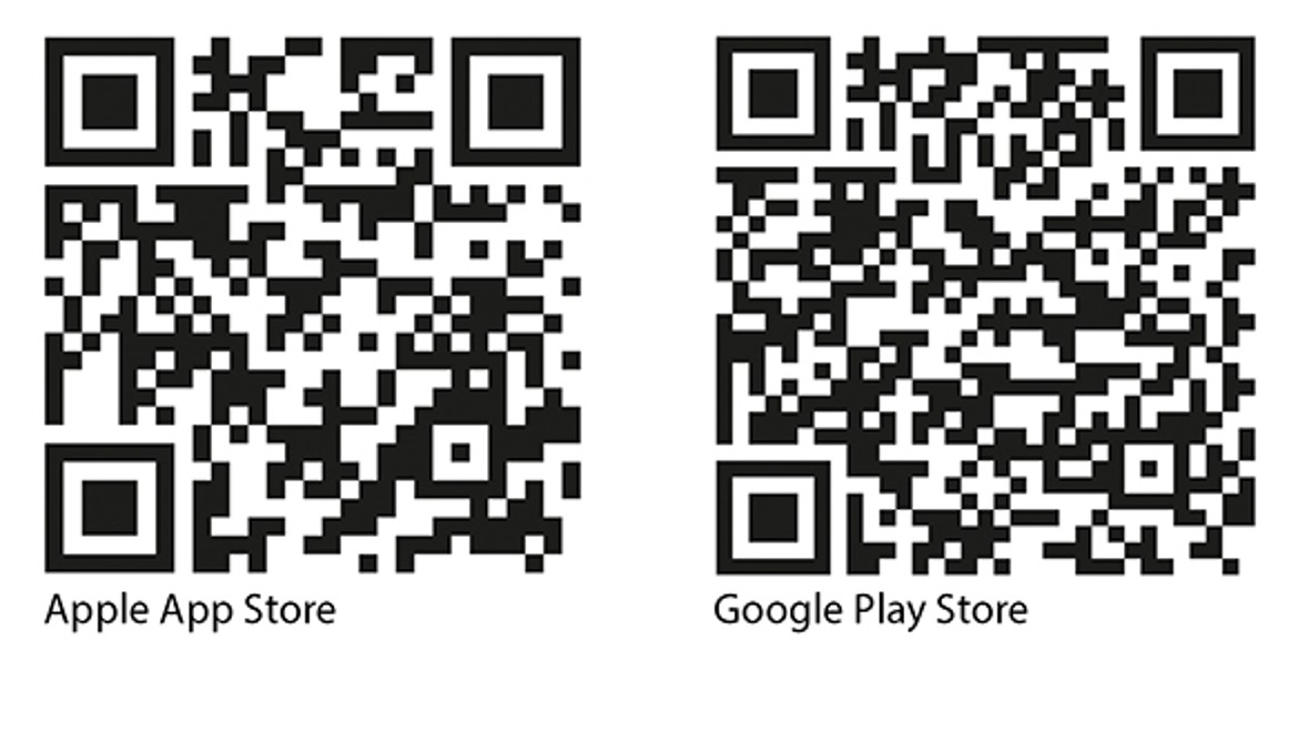 Codes QR de l’application Geberit Home pour iOS et Android