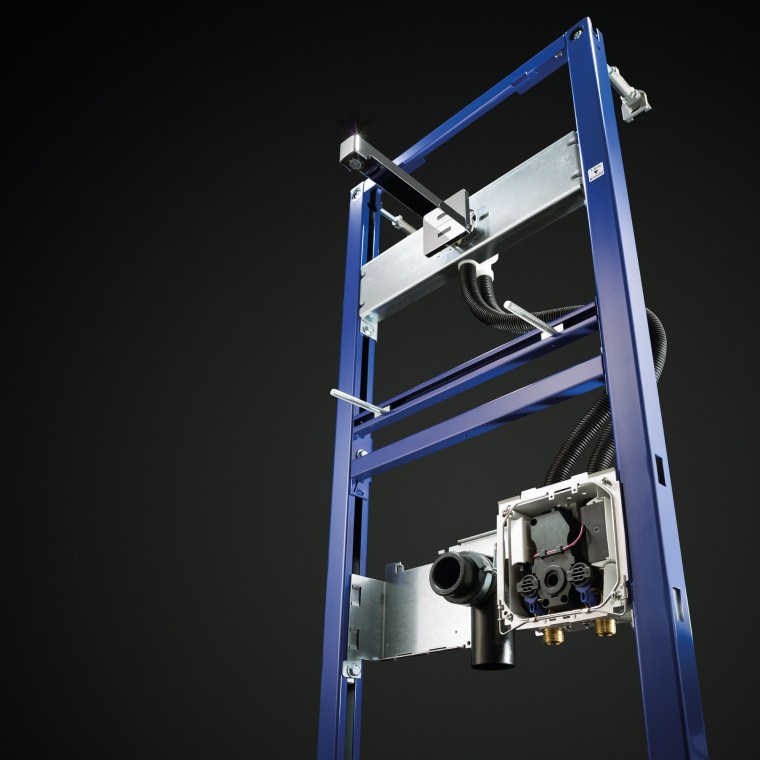 Kraansysteem met Duofix installatie-element en Geberit Brenta muurkraan Kraansysteem met Duofix installatie-element en Geberit Brenta muurkraan