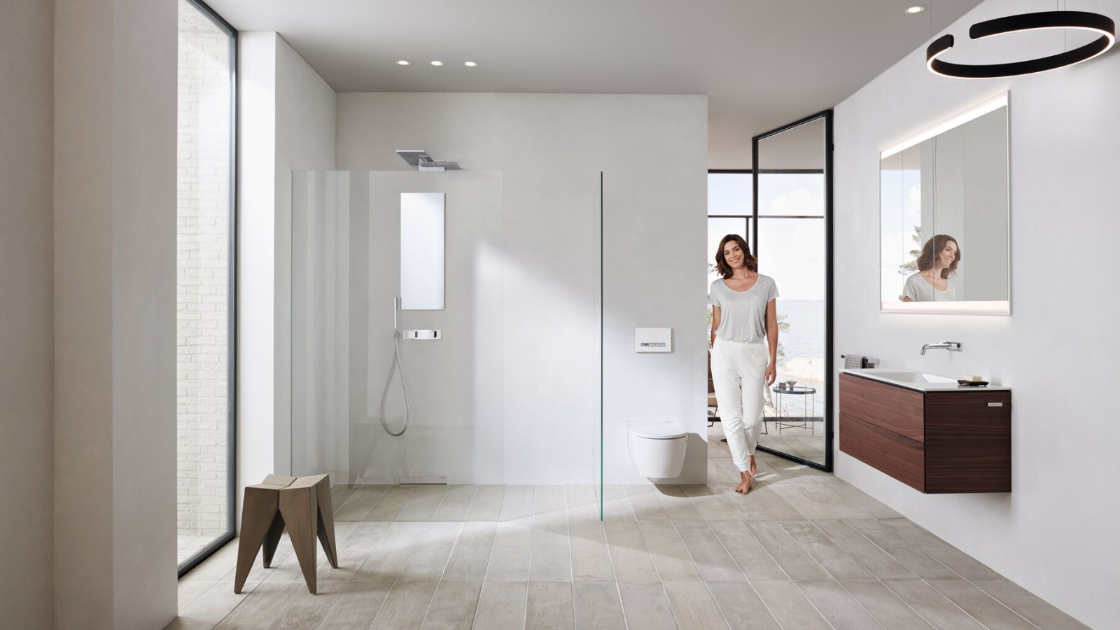 Geberit One badkamer met doucheoplossing Geberit One badkamer met doucheoplossing