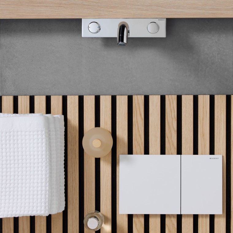 Mood board voor Geberit Sigma70 bedieningsplaat Mood board voor Geberit Sigma70 bedieningsplaat