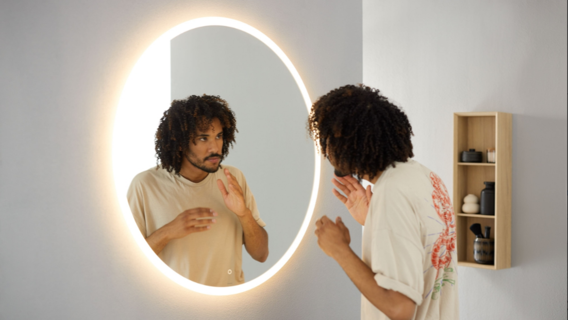 Option Round spiegel 90 cm (© Geberit)