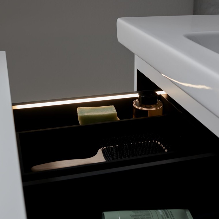 Geberit iCon lavabo avec bandeau lumineux intégré Geberit iCon lavabo avec bandeau lumineux intégré