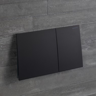 Sigma70 bedieningsplaat in zwart mat (© Geberit)