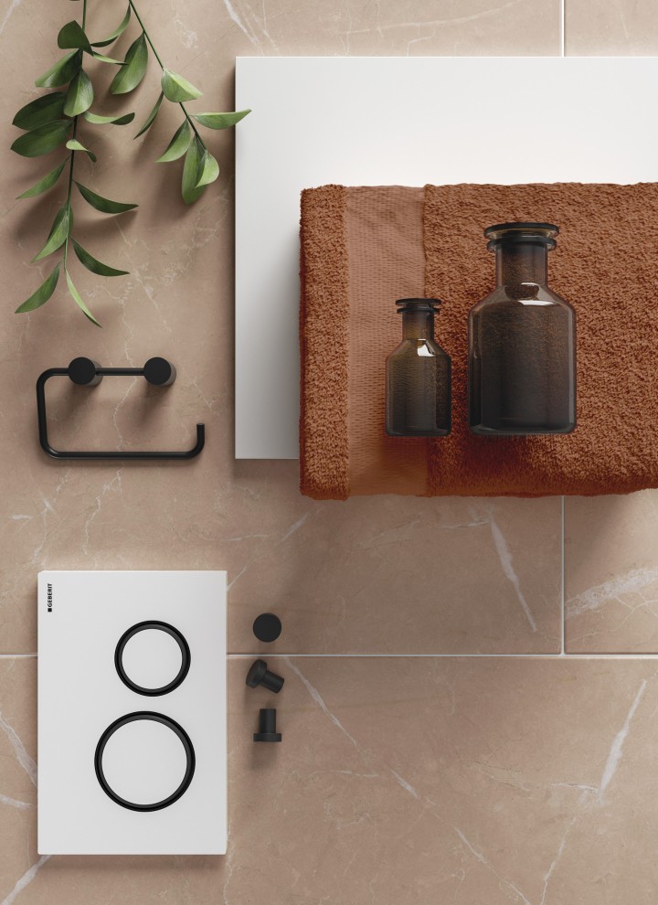 Badkamertrend voor 2025: Bruin kleurenschema Badkamertrend voor 2025: Bruin kleurenschema