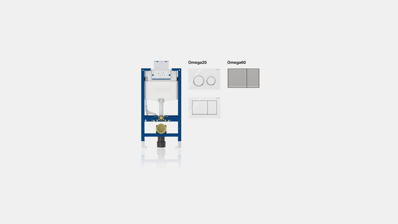 Geberit Omega spoelsysteem Geberit Omega spoelsysteem