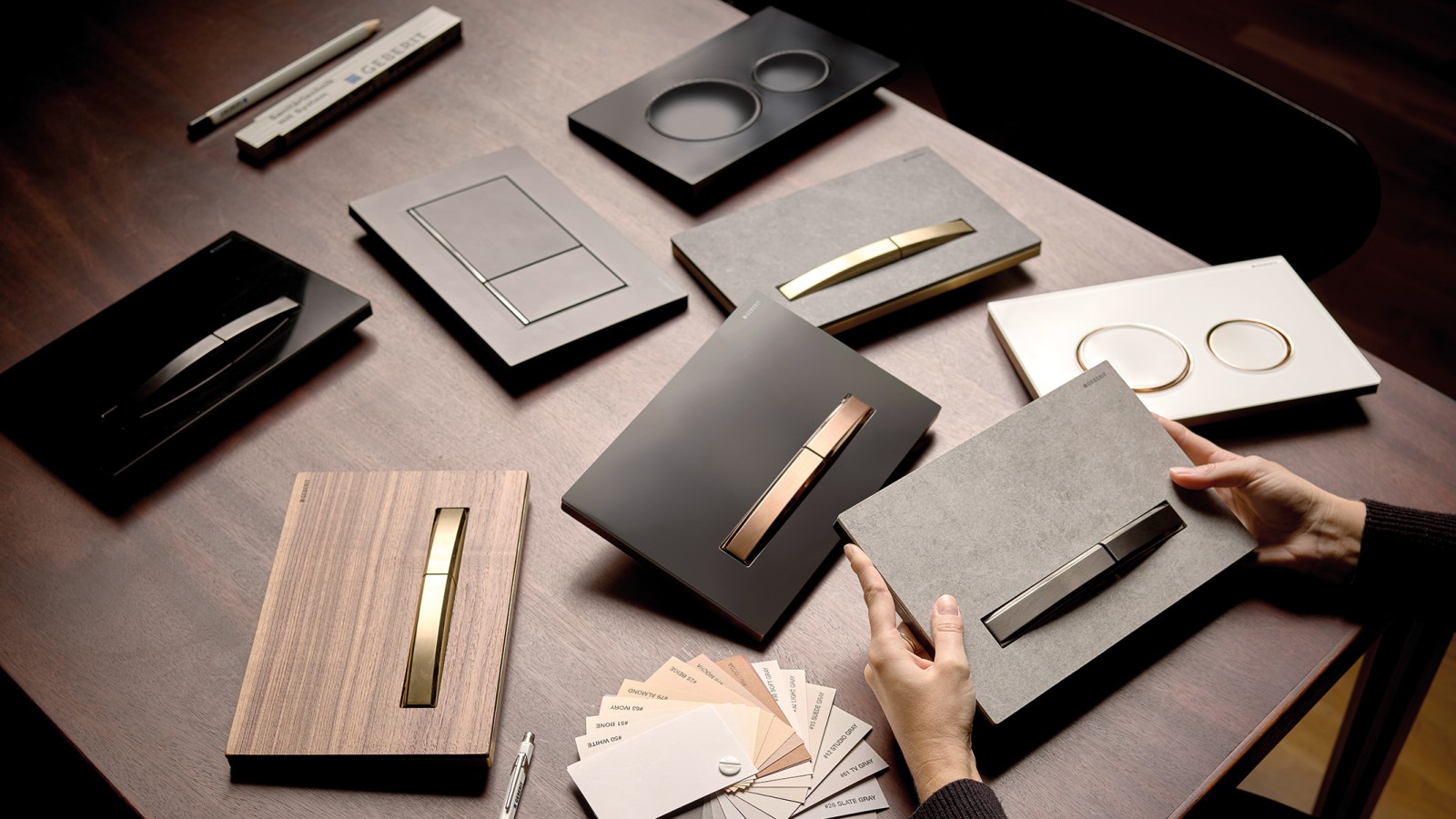 Différentes plaques de commande disponibles