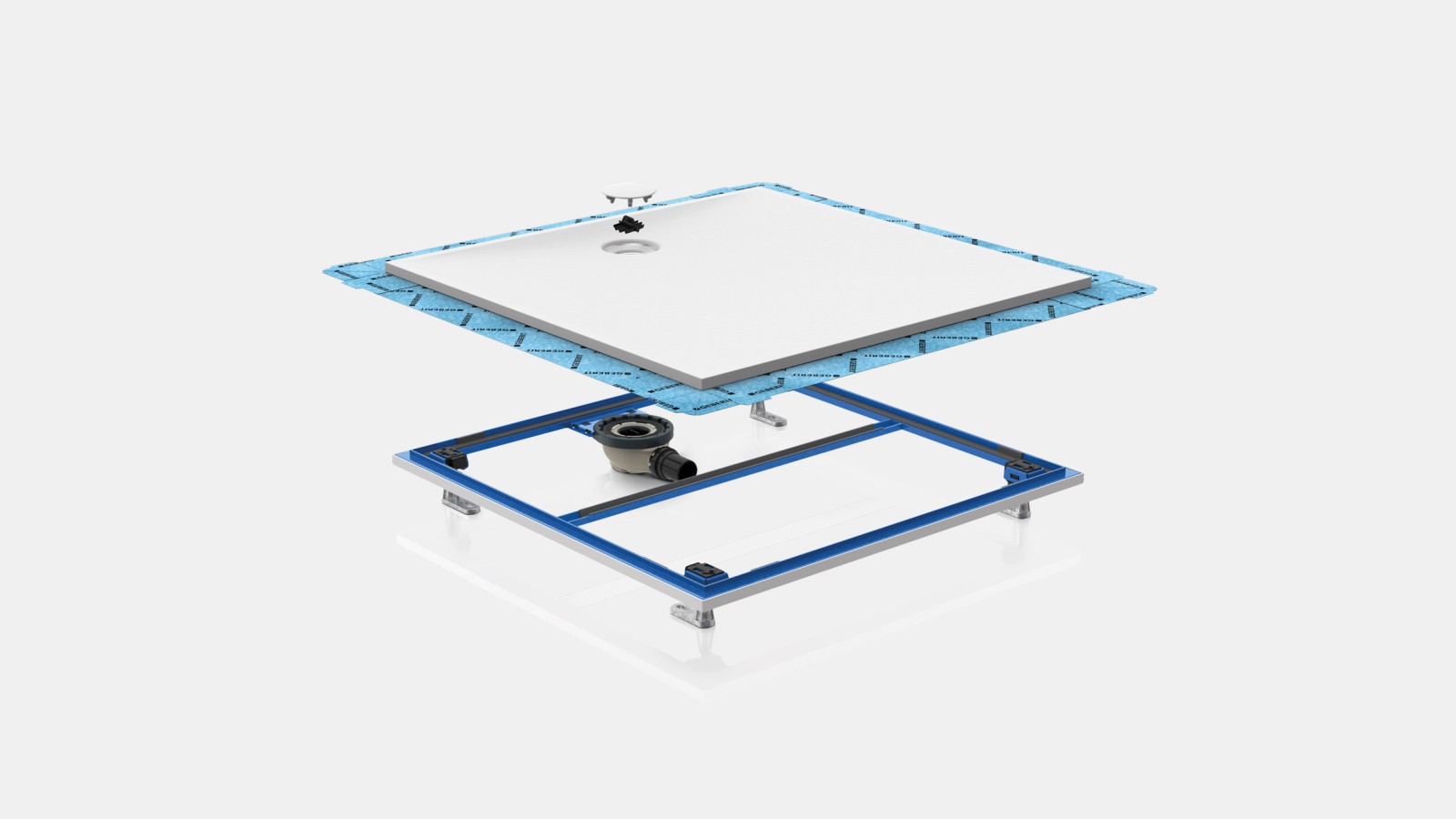 Installatieframe voor doucheplaat Setaplano Installatieframe voor doucheplaat Setaplano