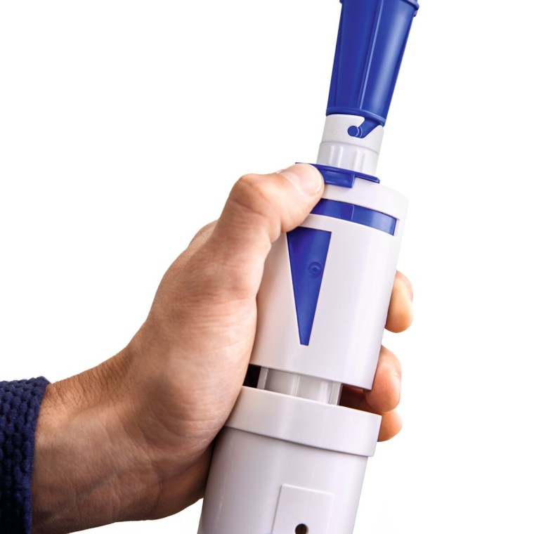 Kleine spoelhoeveelheid instellen met de Geberit klok type 208