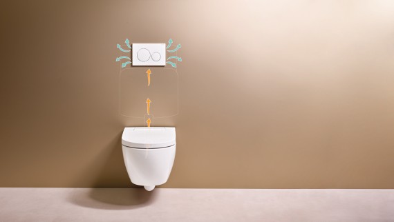 Geberit AquaClean Alba avec système d'extraction des odeurs Geberit DuoFresh