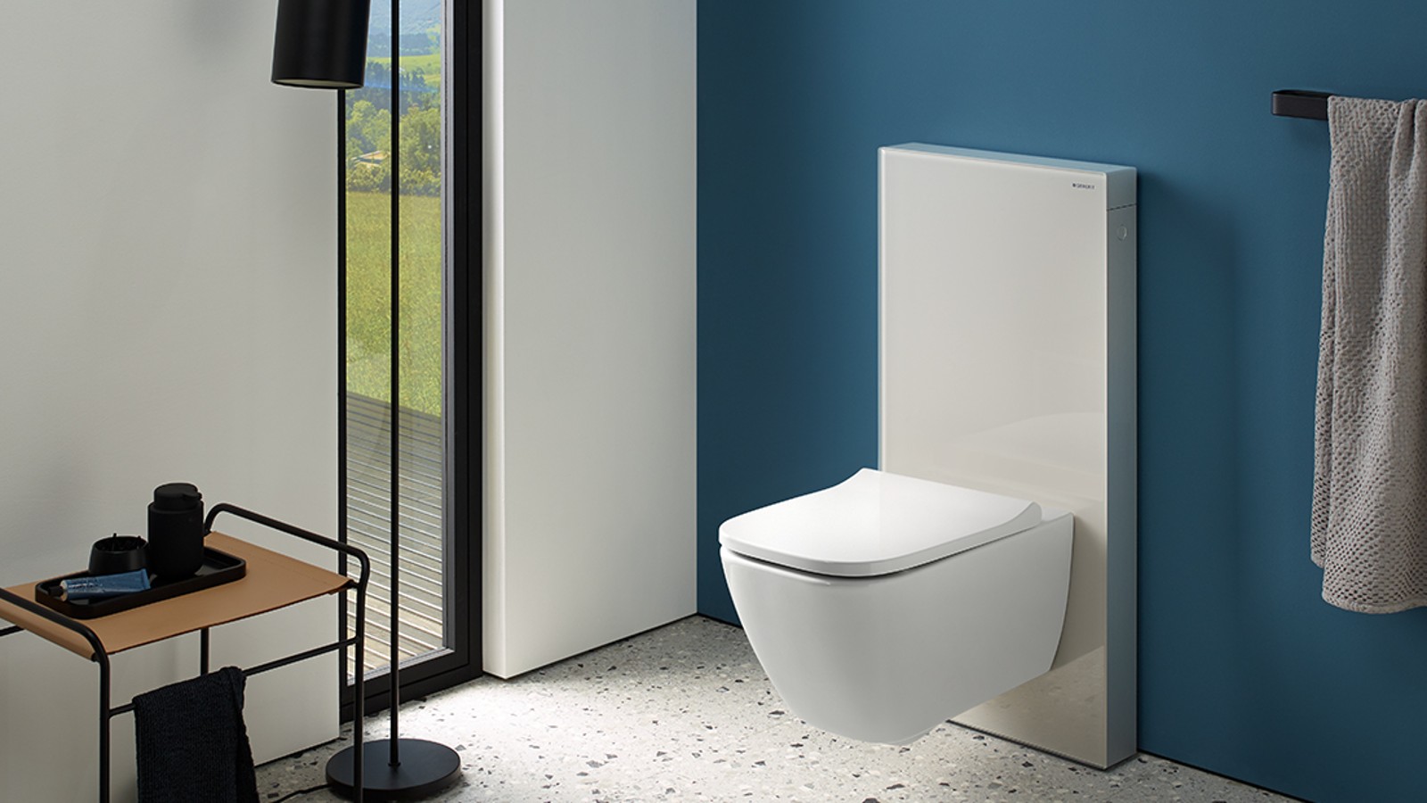 Module sanitaire Geberit Monolith en gris sable Module sanitaire Geberit Monolith en gris sable