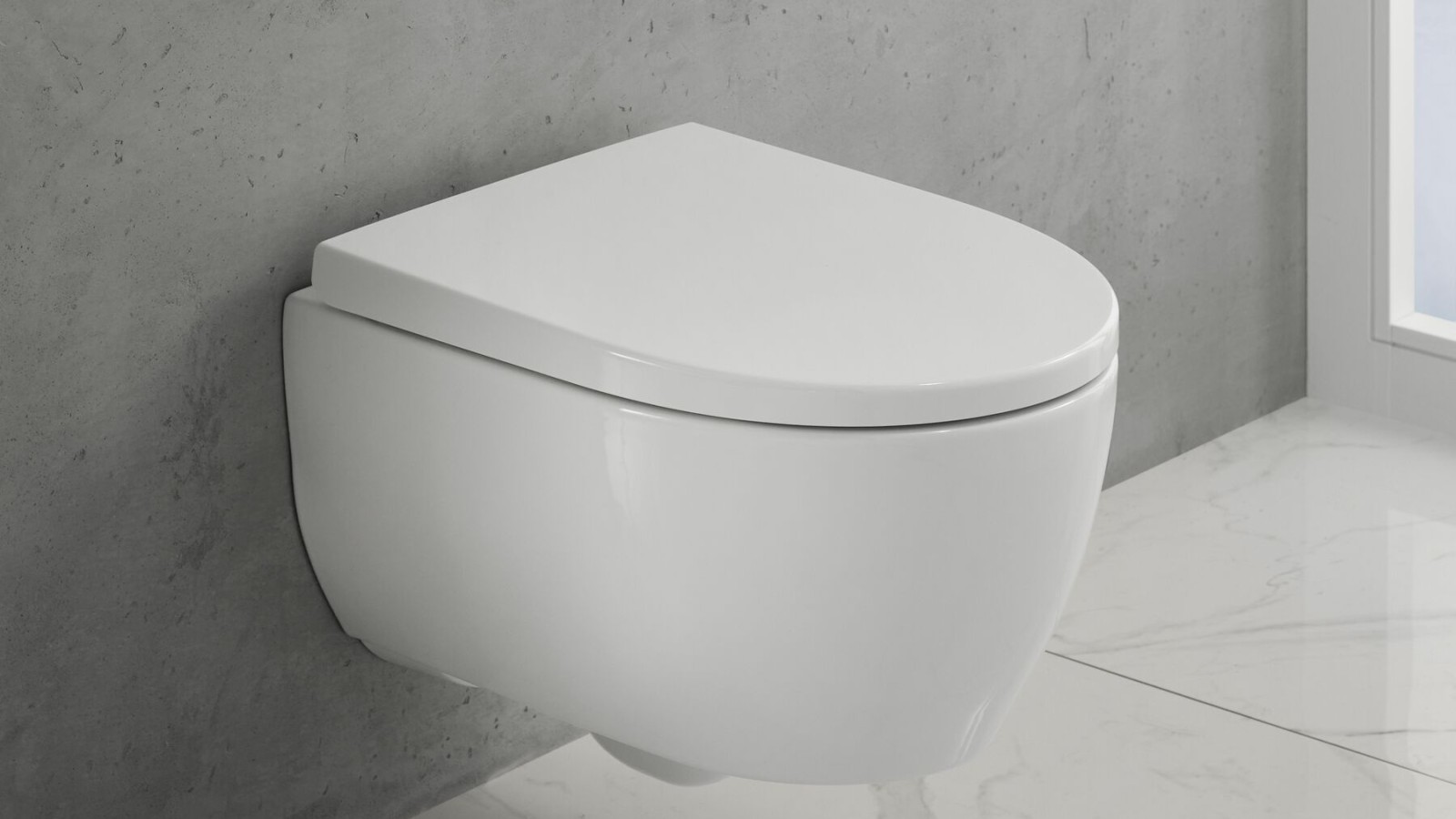 Wandhangende iCon wc in compacte uitvoering Wandhangende iCon wc in compacte uitvoering