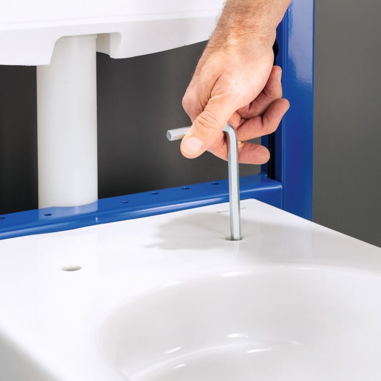 Installatie van een Geberit toilet Installatie van een Geberit toilet