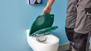 Siège de WC Geberit Bambini avec mécanisme de fermeture ralentie