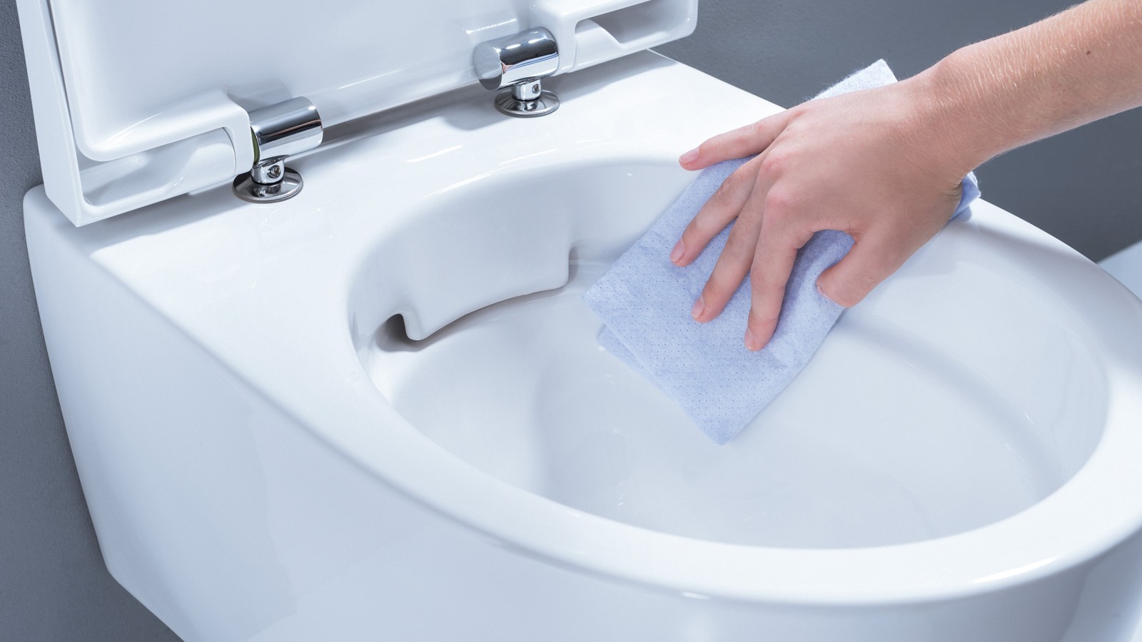 WC sans rebord de rinçage iCon Rimfree (© Geberit) WC sans rebord de rinçage iCon Rimfree (© Geberit)