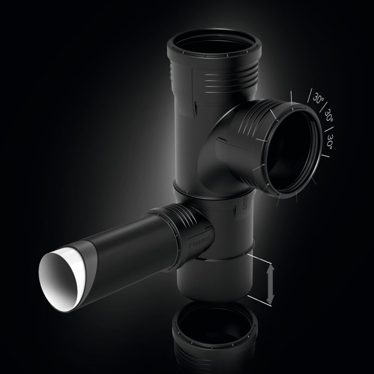 Geberit Silent-PP speciale fitting Geberit Silent-PP speciale fitting