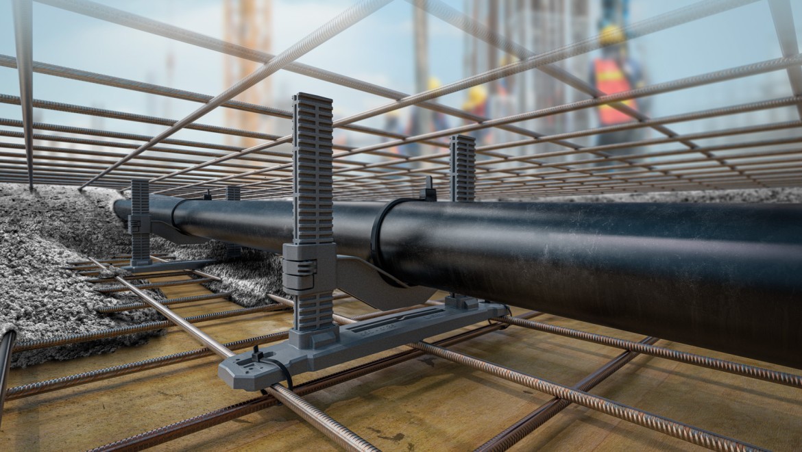 Montagesteun voor beton en dekvloer