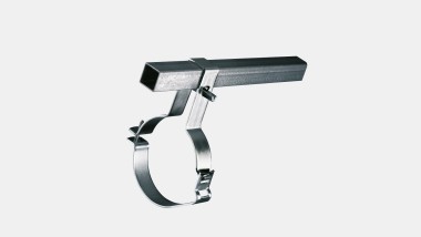 Geberit Pluvia: bevestiging van de buizen aan de ophangrail
