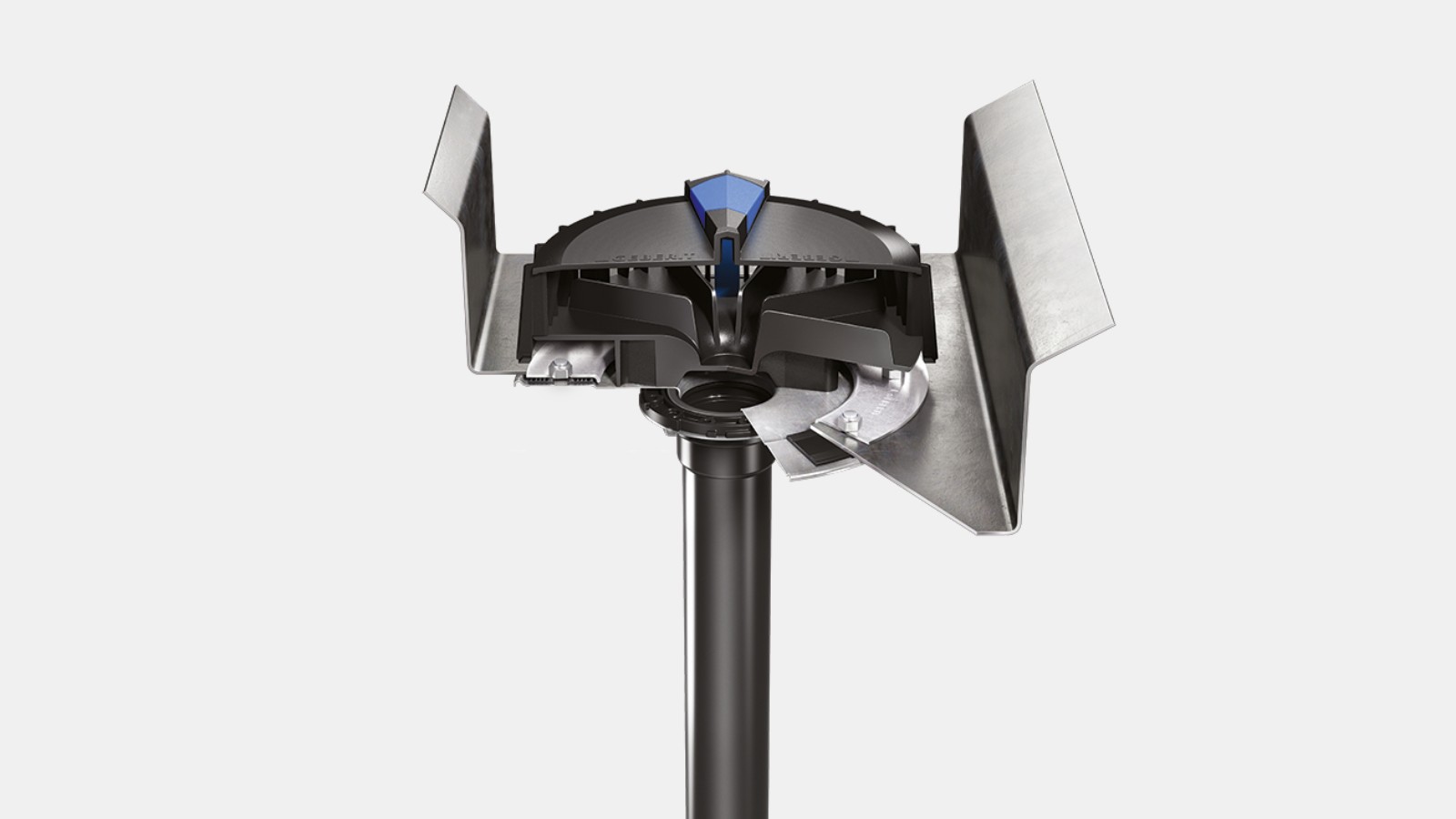 Entonnoir Geberit Pluvia en chéneau, avec bride Entonnoir Geberit Pluvia en chéneau, avec bride