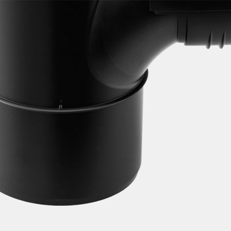 La bague de butée des raccords Geberit Silent-PP indique la bonne profondeur d’emboîtement La bague de butée des raccords Geberit Silent-PP indique la bonne profondeur d’emboîtement