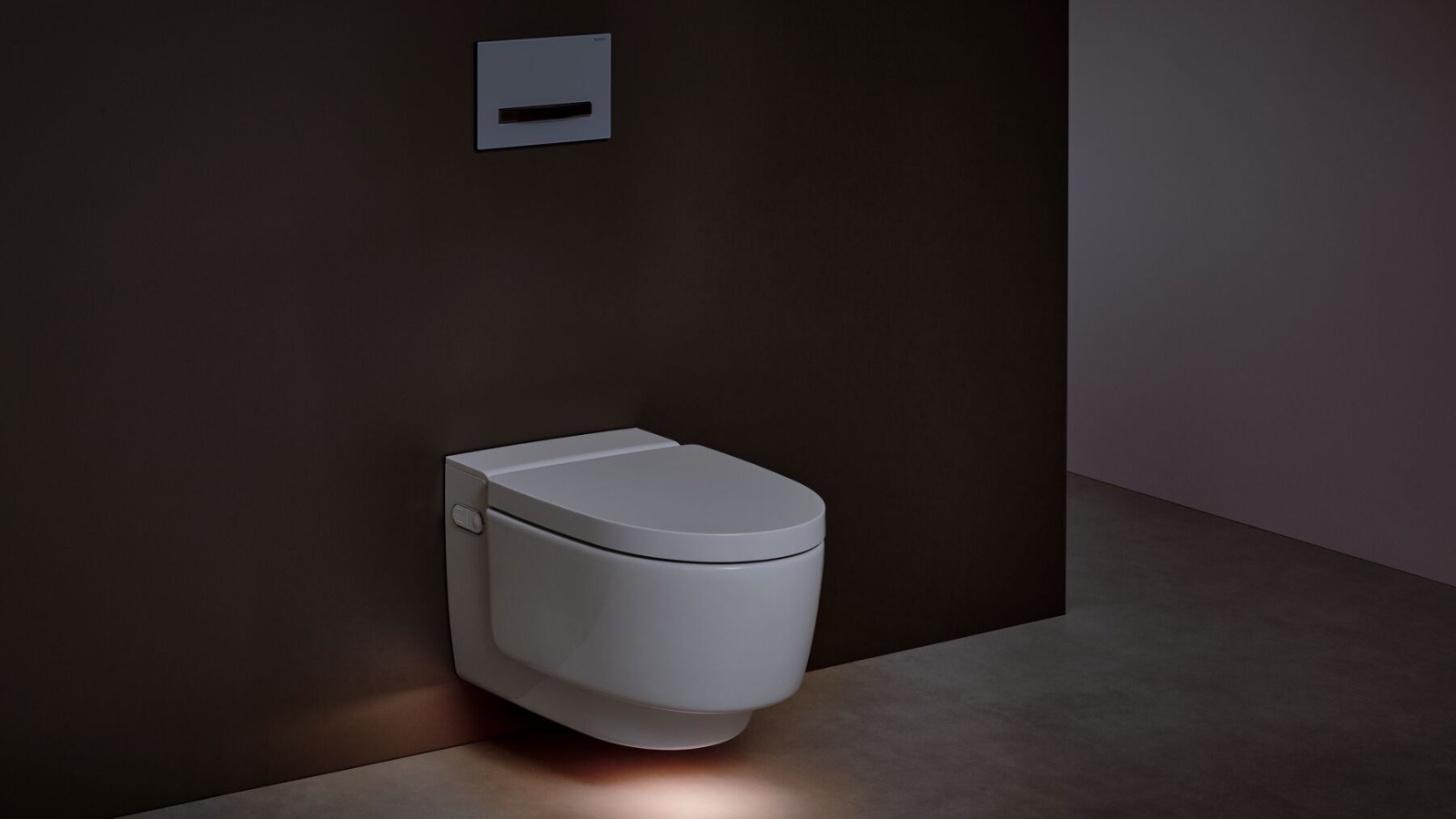 Geberit AquaClean Mera met oriëntatielicht Geberit AquaClean Mera met oriëntatielicht