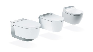 Diverse Geberit AquaClean toiletsysteem-modellen