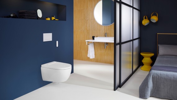 Geberit AquaClean Alba met afstandsbediening Sigma30