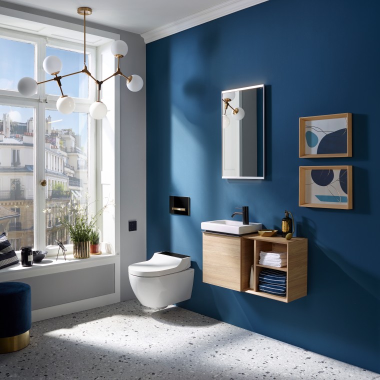 Geberit AquaClean Tuma douche-wc in Geberit iCon badkamer