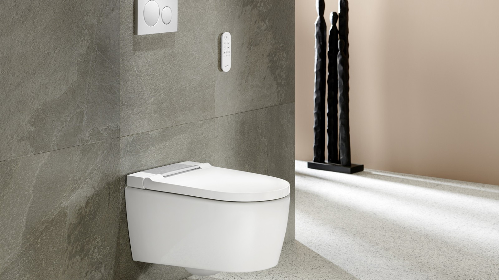 Geberit AquaClean Sela in wit met afstandsbediening Sigma20
