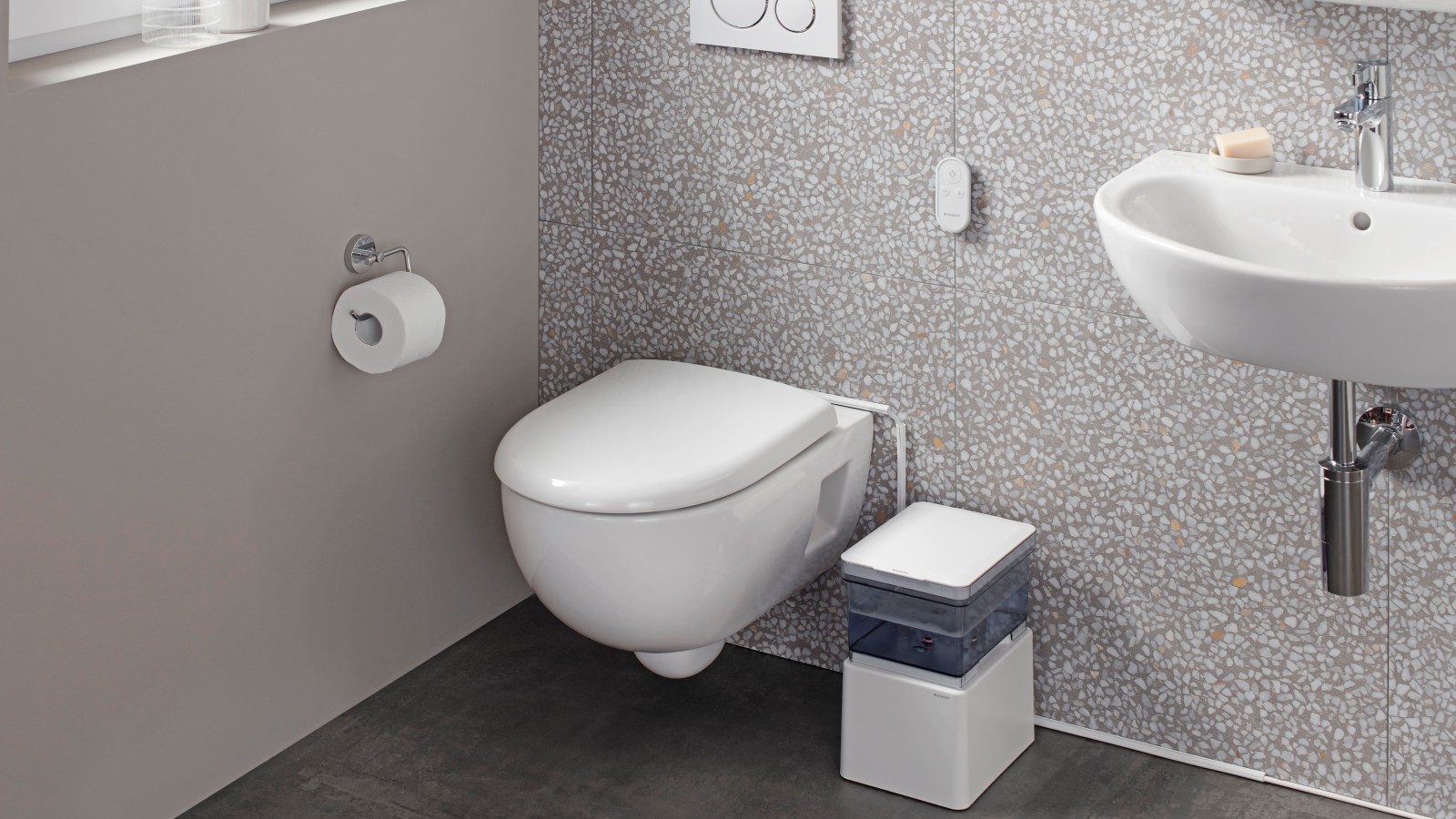 Set de test mobile WC-douche Geberit AquaClean Cama Set de test mobile WC-douche Geberit AquaClean Cama