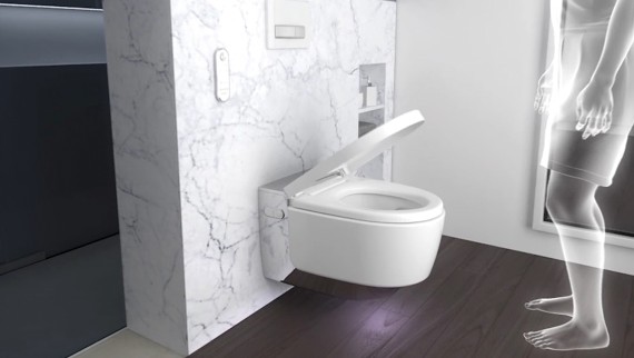 Détection de proximité activée pour le WC-douche Geberit AquaClean Mera