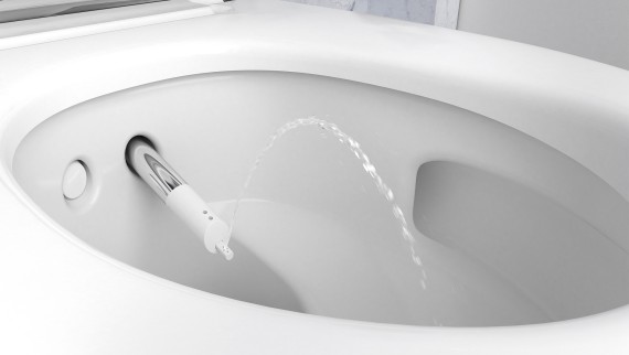 Fonction douchette-dame du WC-douche Geberit AquaClean Mera Comfort