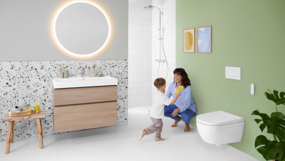 Consommation d'électricité basse avec le WC-douche AquaClean Alba