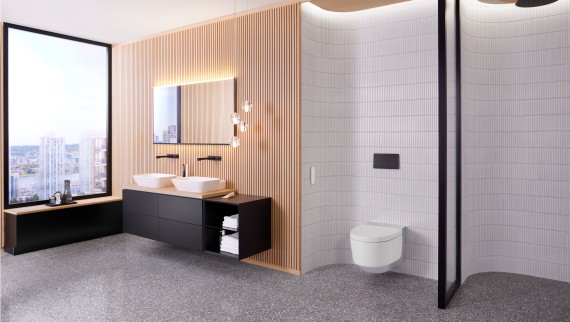 Geberit AquaClean Mera in chroom Geberit AquaClean Mera in chroom