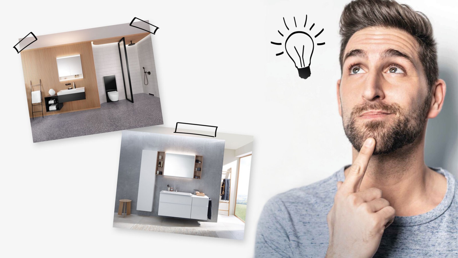 Man krijgt inspiratie voor zijn nieuwe badkamer Man krijgt inspiratie voor zijn nieuwe badkamer