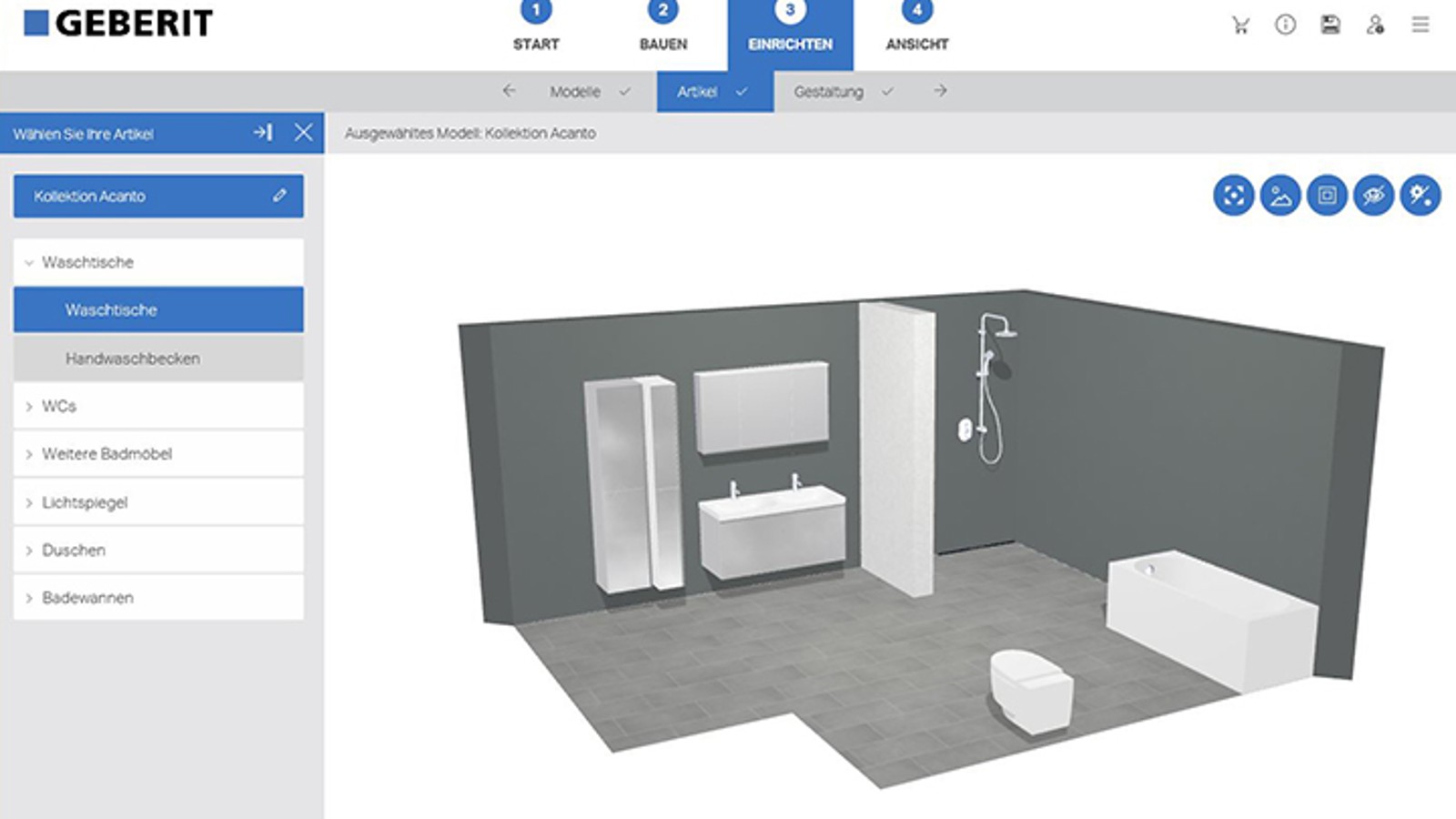 Lancer le planificateur de salle de bains en 3D Lancer le planificateur de salle de bains en 3D