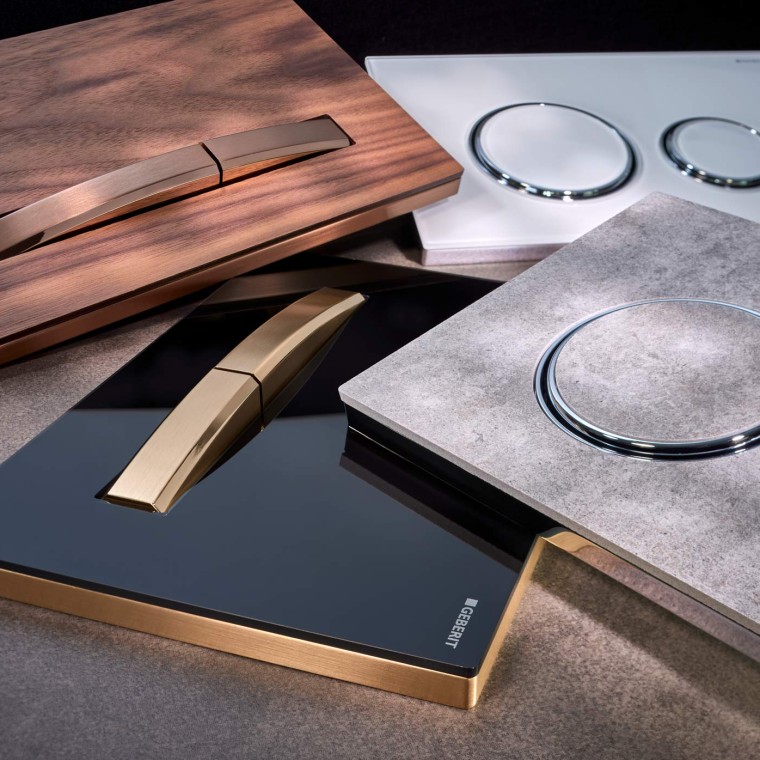 Geberit bedieningsplaten in de Sigma50 serie Geberit bedieningsplaten in de Sigma50 serie