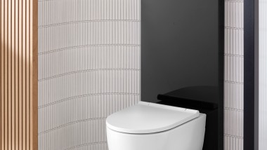 Monolith Plus zwart met Geberit ONE wc 