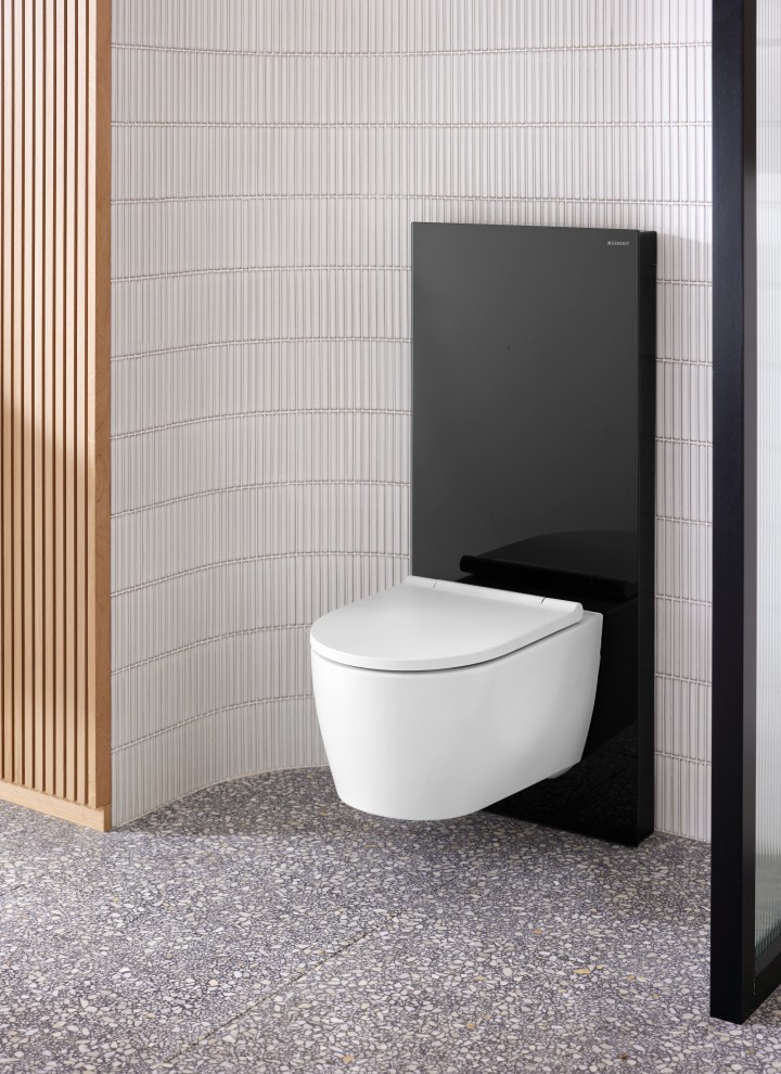 Monolith Plus zwart met Geberit ONE wc