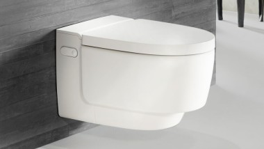 Geberit AquaClean Mera in wit met afstandsbediening Sigma70