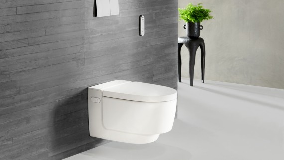Geberit AquaClean Mera blanc avec télécommande Sigma70