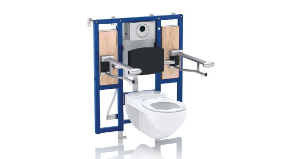 Drempelvrij toilet met Geberit Duofix installatie-element