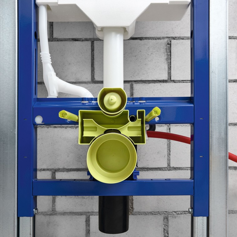 Un boîtier de protection garantit que la box reste propre pendant les travaux de construction. Un boîtier de protection garantit que la box reste propre pendant les travaux de construction.