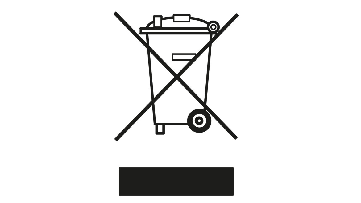 Symbool "Afvoer van afgedankte elektrische en elektronische apparatuur"