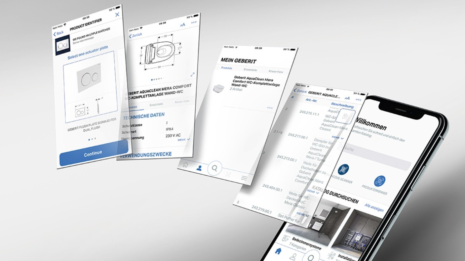 Identificeer inbouwreservoirs met de Geberit Pro-app en bestel de juiste reserveonderdelen in een handomdraai. Identificeer inbouwreservoirs met de Geberit Pro-app en bestel de juiste reserveonderdelen in een handomdraai.