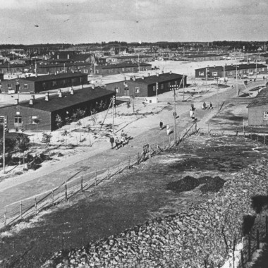 Le site du plus grand camp de réfugiés allemands déplacés par la guerre du Danemark (© Blåvandshuk Local History Archive)