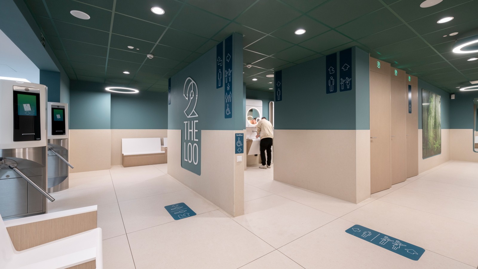 Typisch ontwerp van een 2theloo-toiletruimte Typisch ontwerp van een 2theloo-toiletruimte